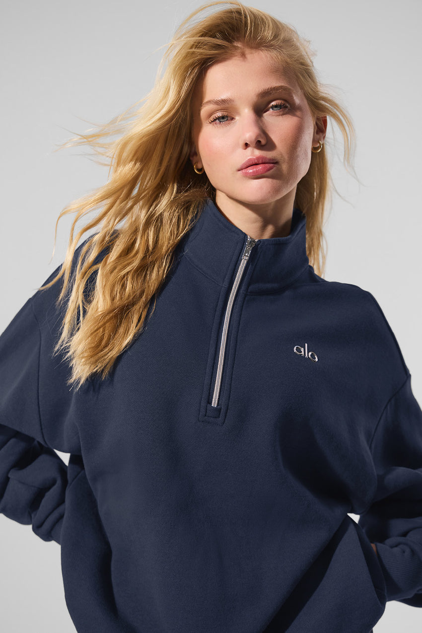 Accolade 1/4 Zip Pullover - Black