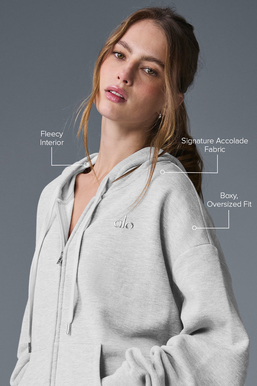 Accolade Full Zip Hoodie - Black