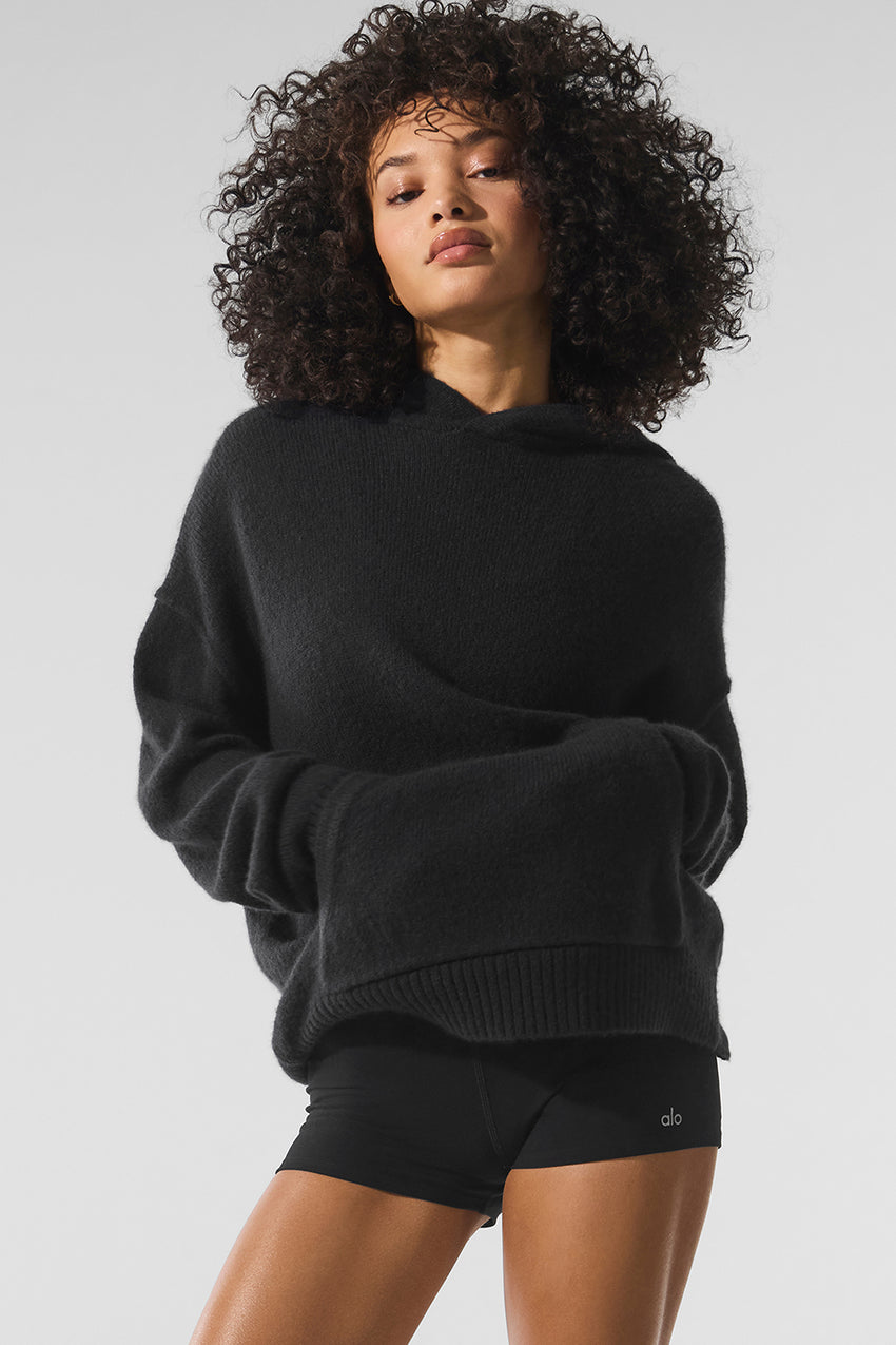 New Class Cashmere Hoodie - Bone Heather