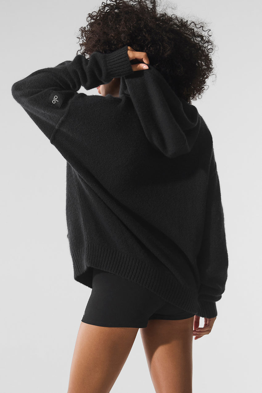 New Class Cashmere Hoodie - Bone Heather