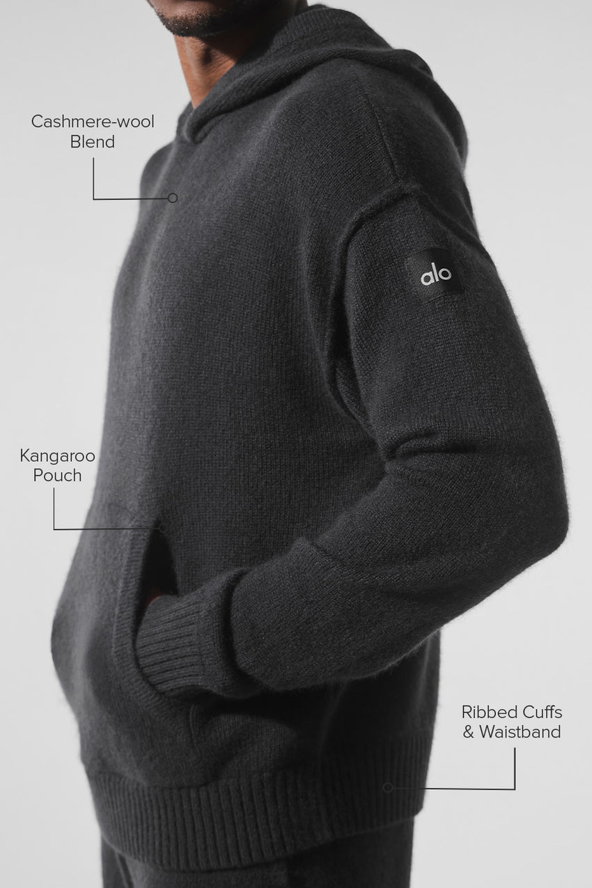New Class Cashmere Hoodie - Bone Heather