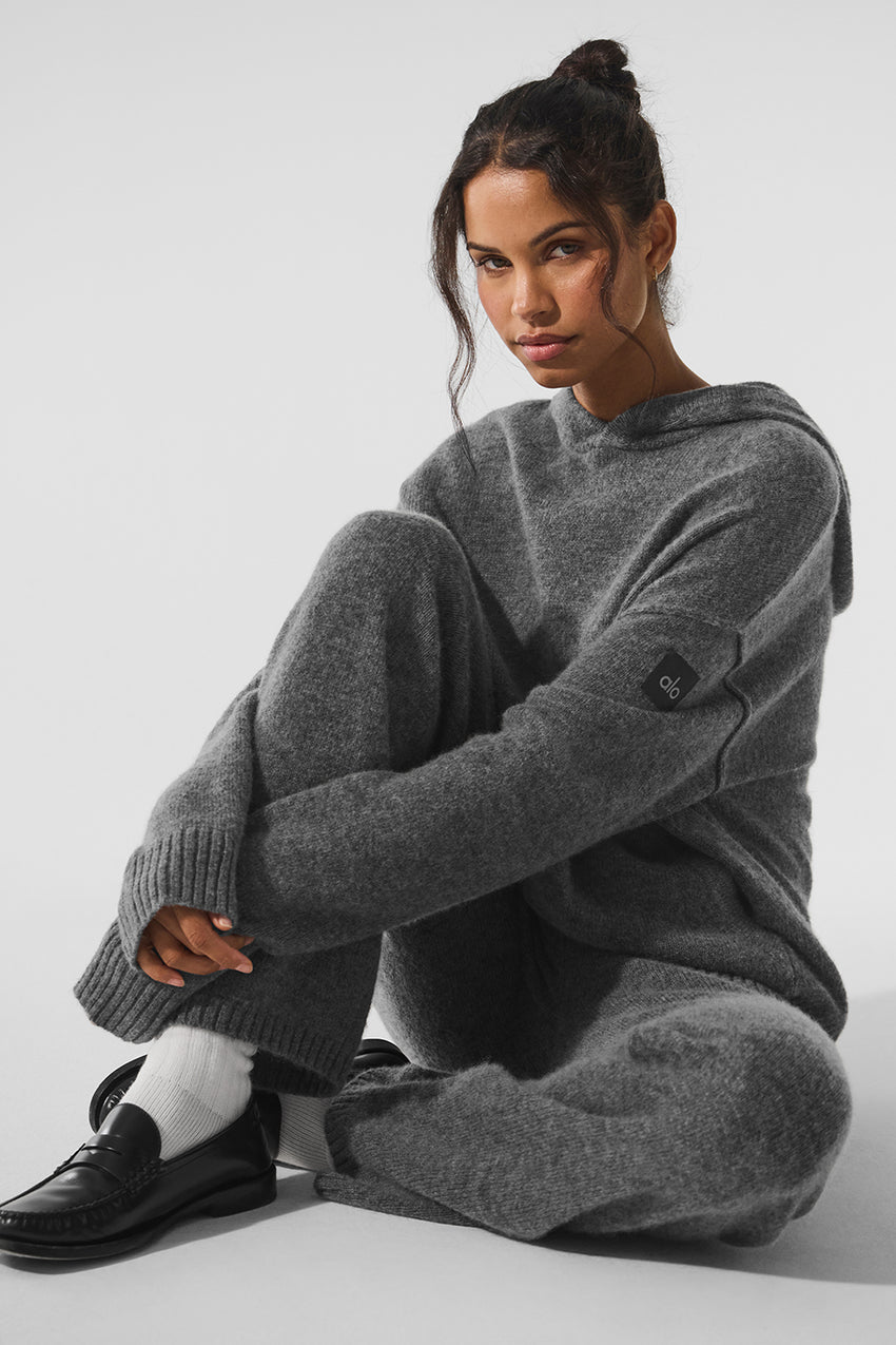 New Class Cashmere Hoodie - Bone Heather
