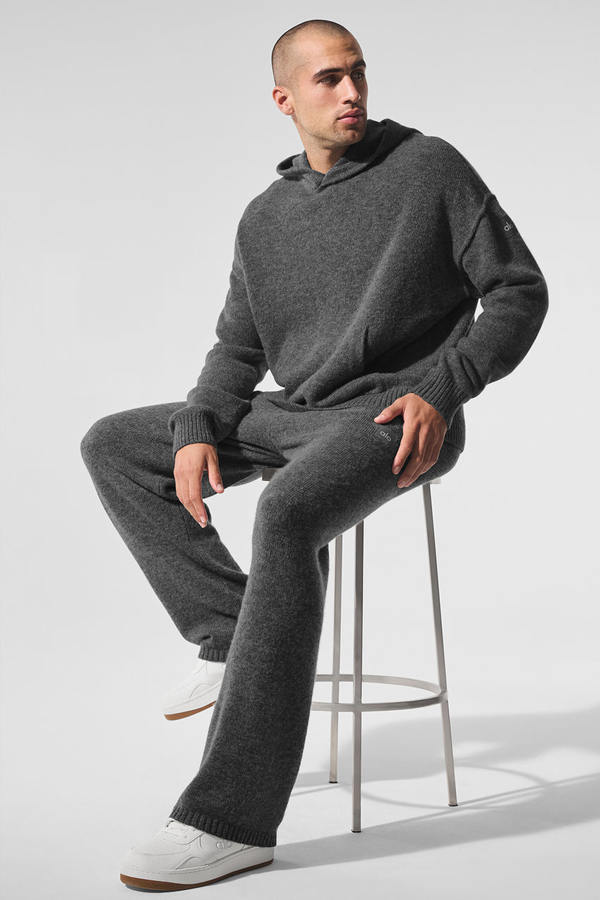 New Class Cashmere Hoodie - Bone Heather