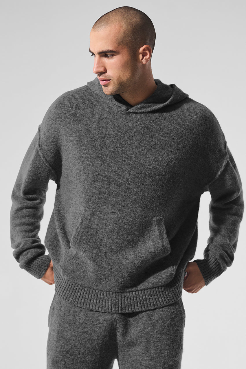 New Class Cashmere Hoodie - Bone Heather