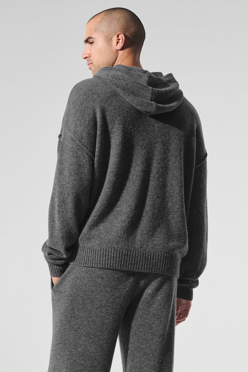 New Class Cashmere Hoodie - Bone Heather