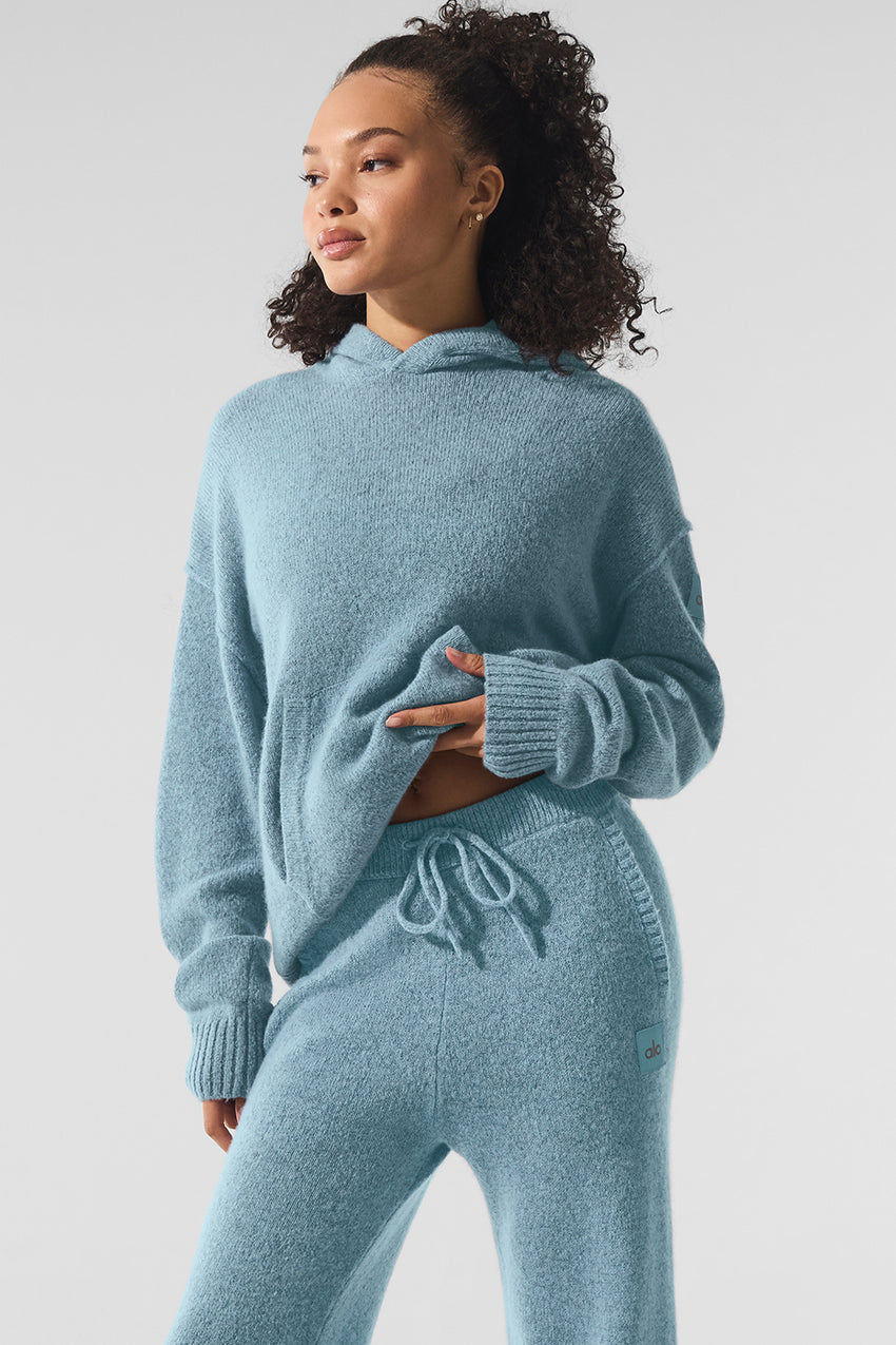 New Class Cashmere Hoodie - Bone Heather