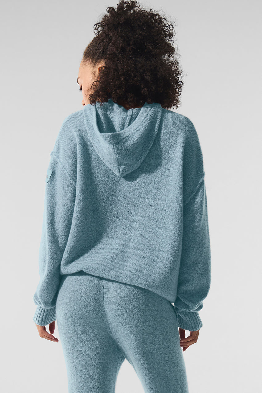 New Class Cashmere Hoodie - Bone Heather