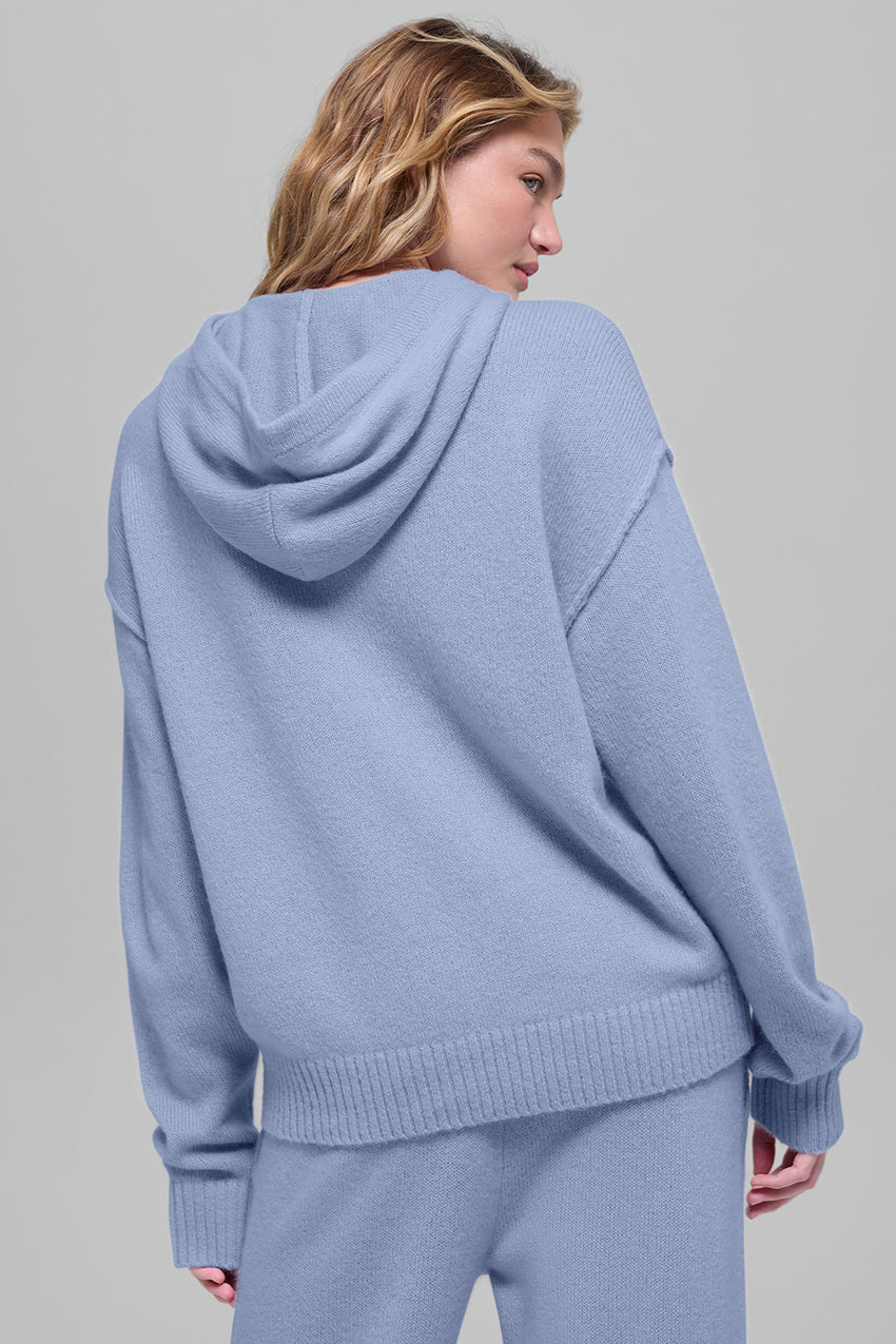 New Class Cashmere Hoodie - Bone Heather