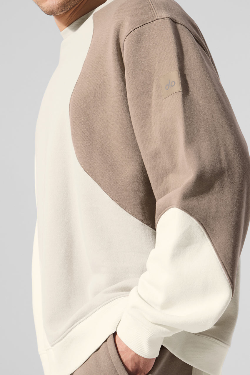 Make Waves Crew Neck Pullover - Athletic Heather Grey Tonal