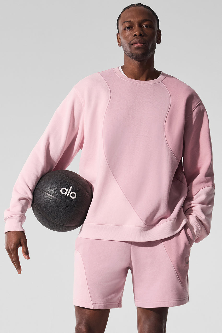 Make Waves Crew Neck Pullover - Athletic Heather Grey Tonal