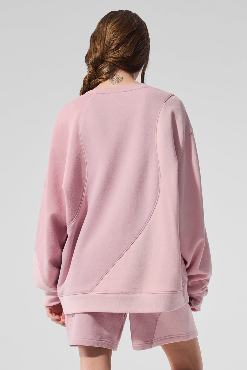 Make Waves Crew Neck Pullover - Ivory/Bone/Gravel