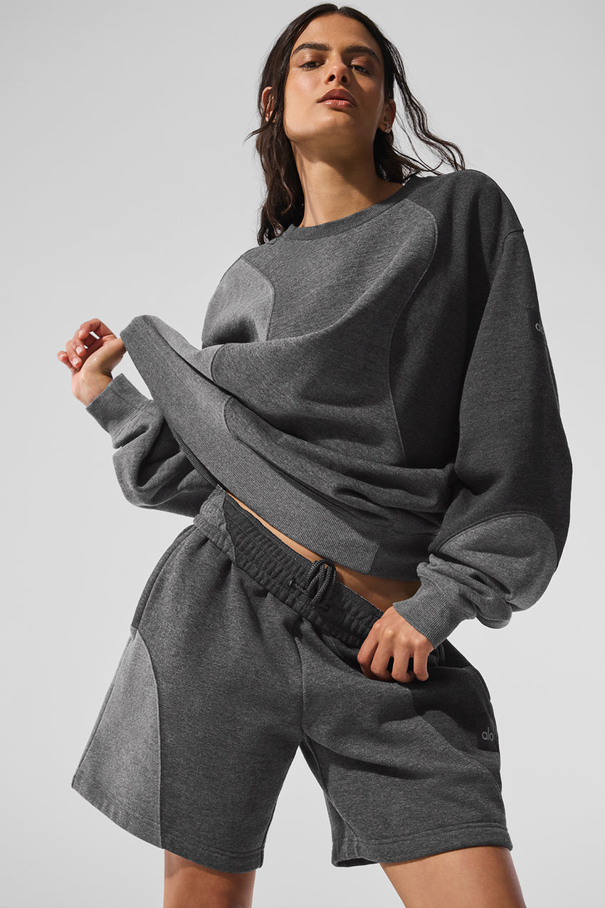 Make Waves Crew Neck Pullover - Ivory/Bone/Gravel