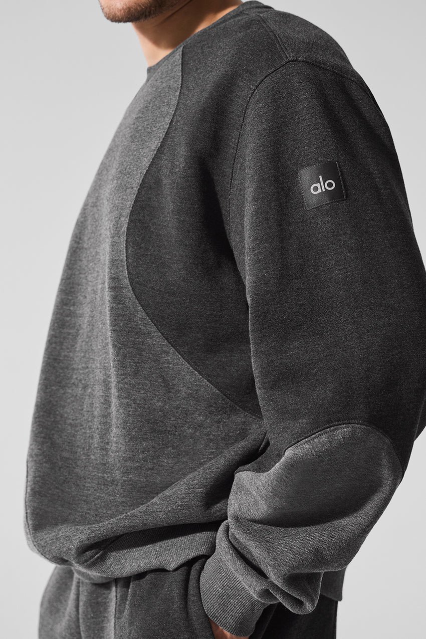 Make Waves Crew Neck Pullover - Athletic Heather Grey Tonal