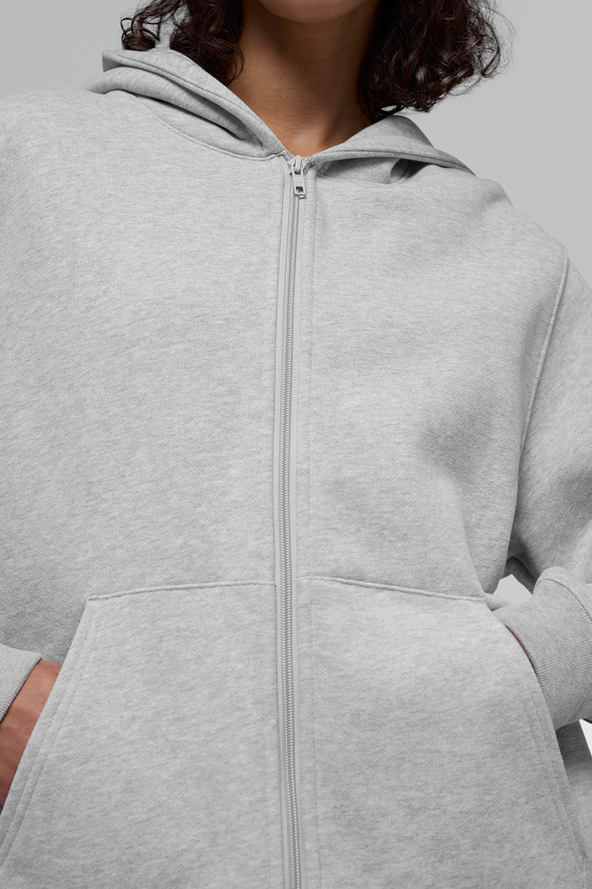 Renown Heavy Weight Full Zip Hoodie - Black