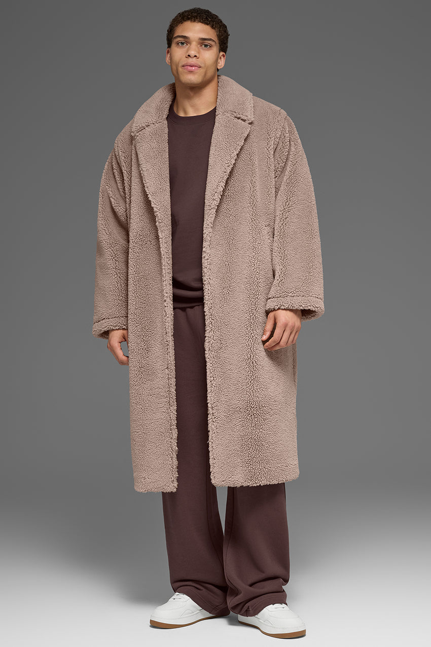 Oversized Sherpa Trench - Black