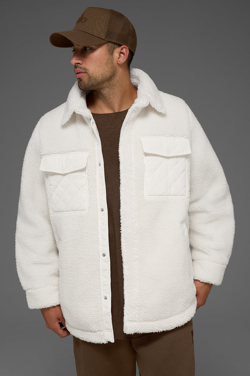 Sherpa Edge Shacket - Black