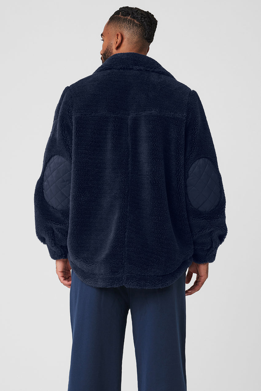 Sherpa Edge Shacket - Black