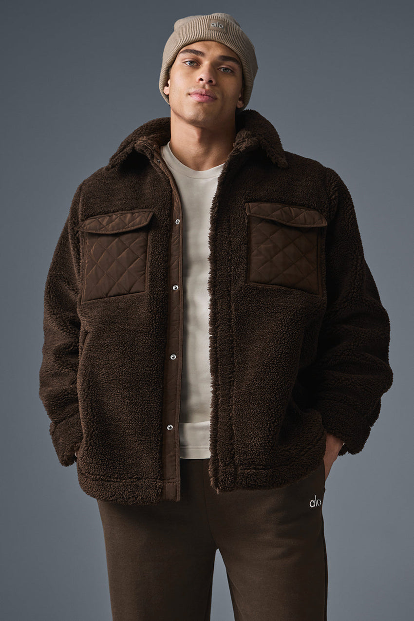 Sherpa Edge Shacket - Black