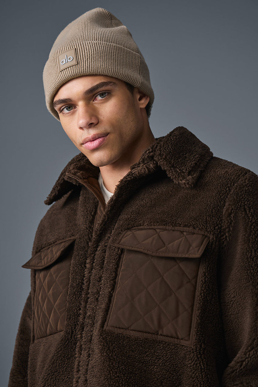 Sherpa Edge Shacket - Black