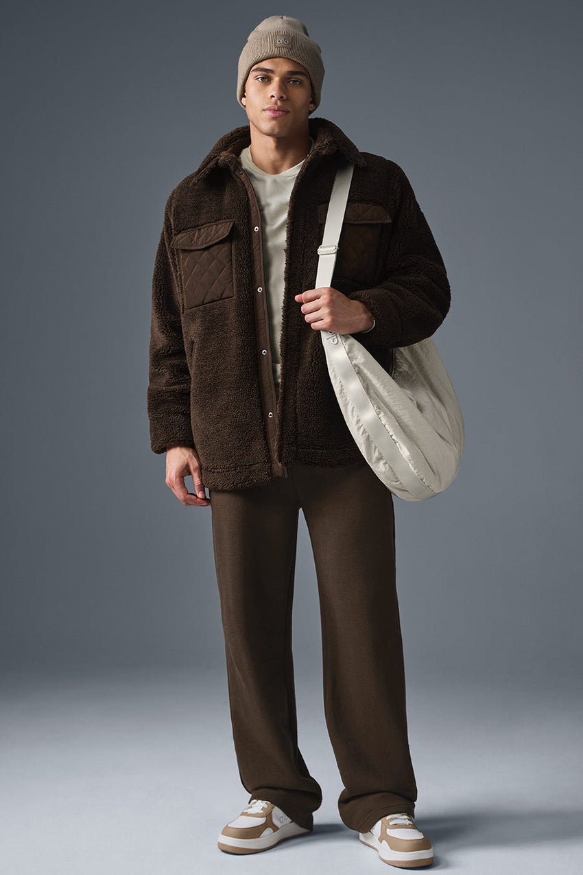 Sherpa Edge Shacket - Black