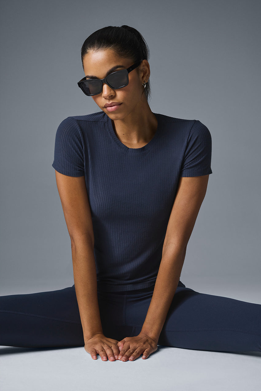 Ribbed Sea Coast Tee - Ivory