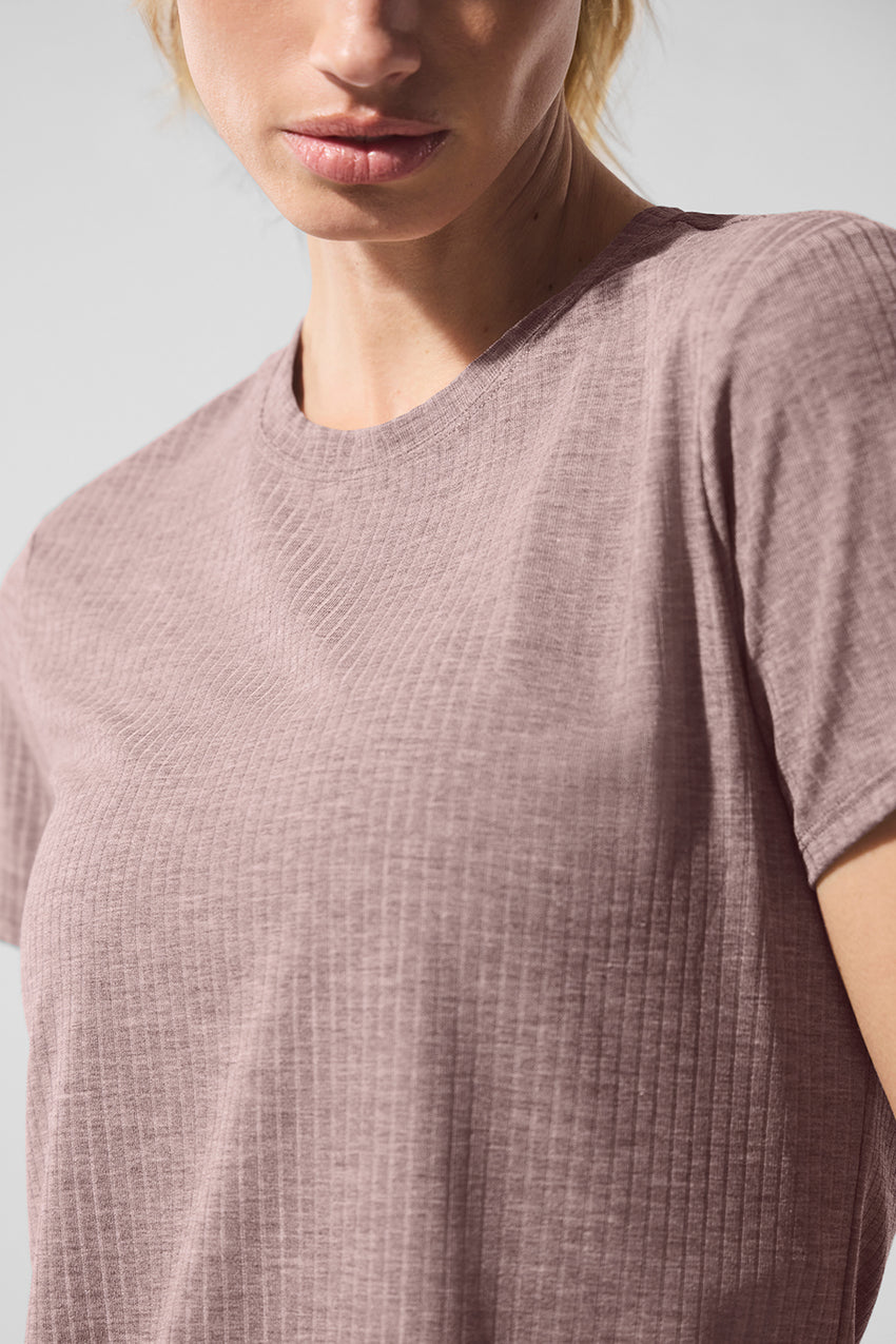 Ribbed Sea Coast Tee - Ivory
