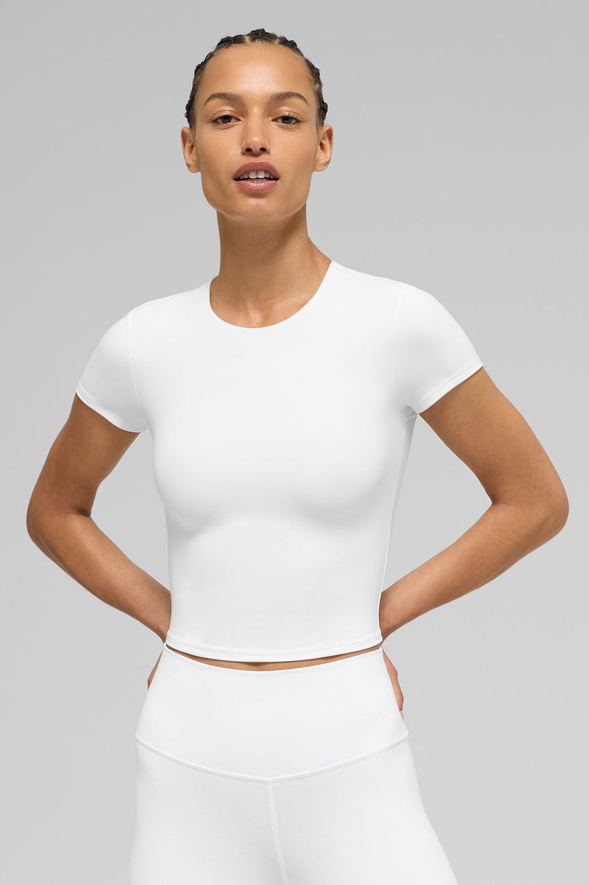 ALO Softsculpt Precision Short Sleeve Top - Black