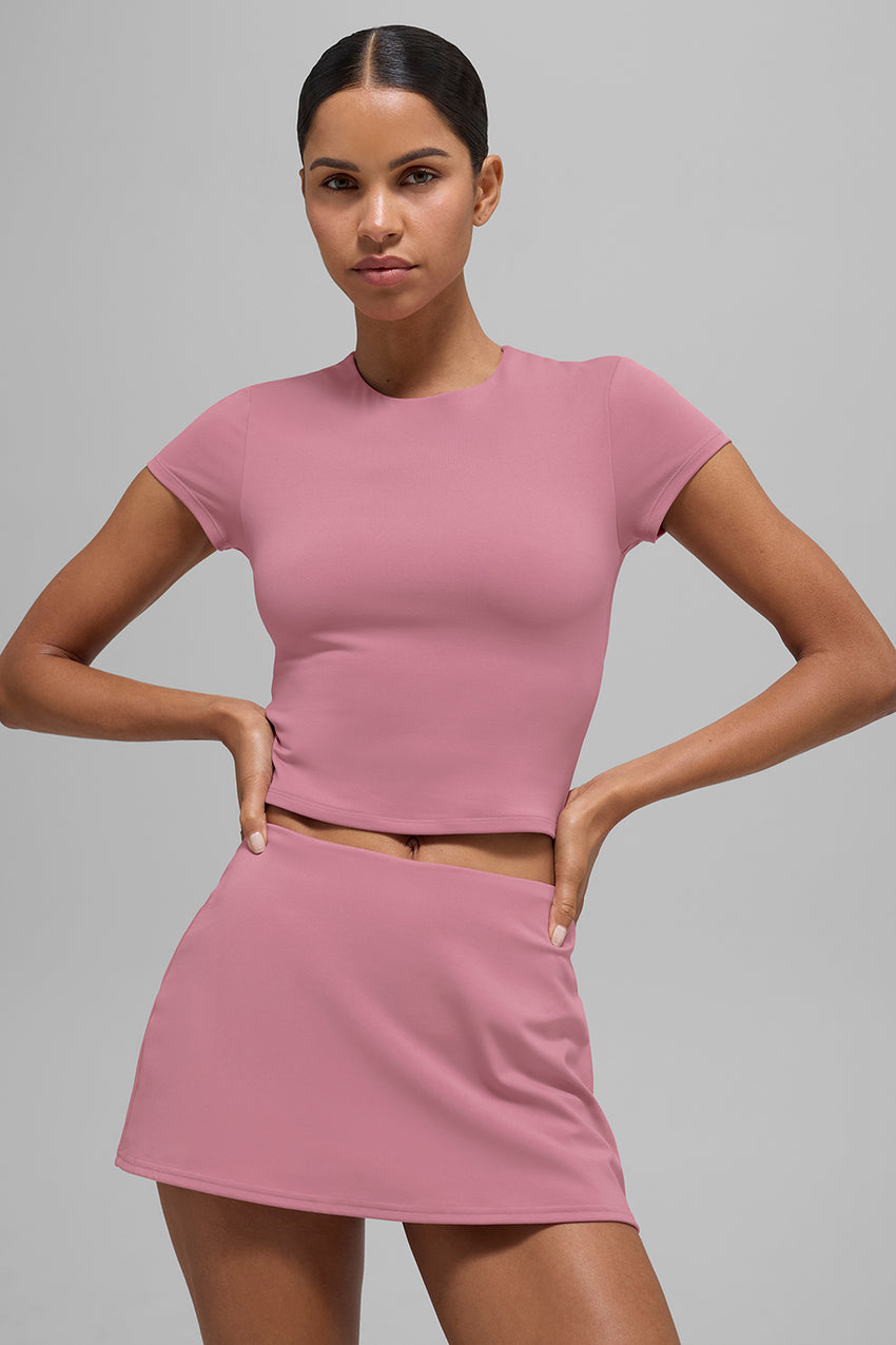 ALO Softsculpt Precision Short Sleeve Top - Black