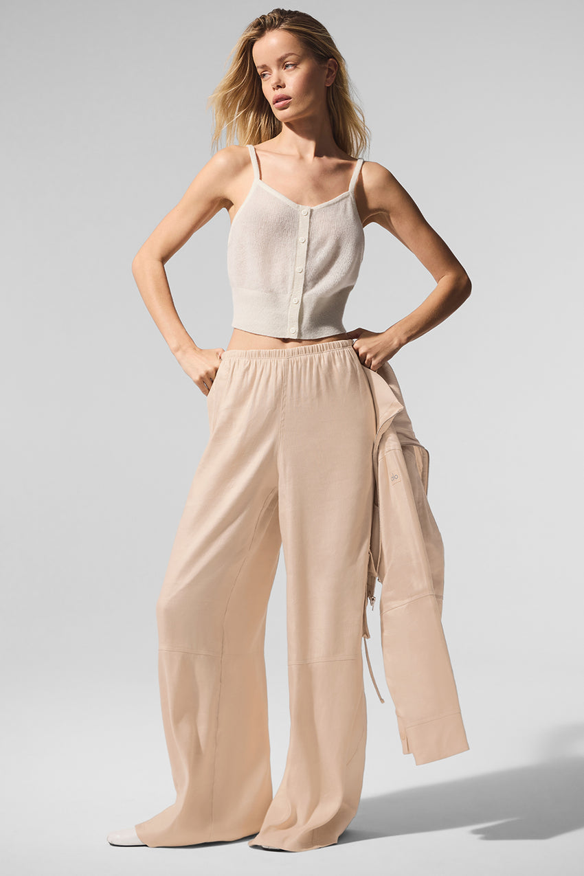 Sheer Cashmere Tank - Black