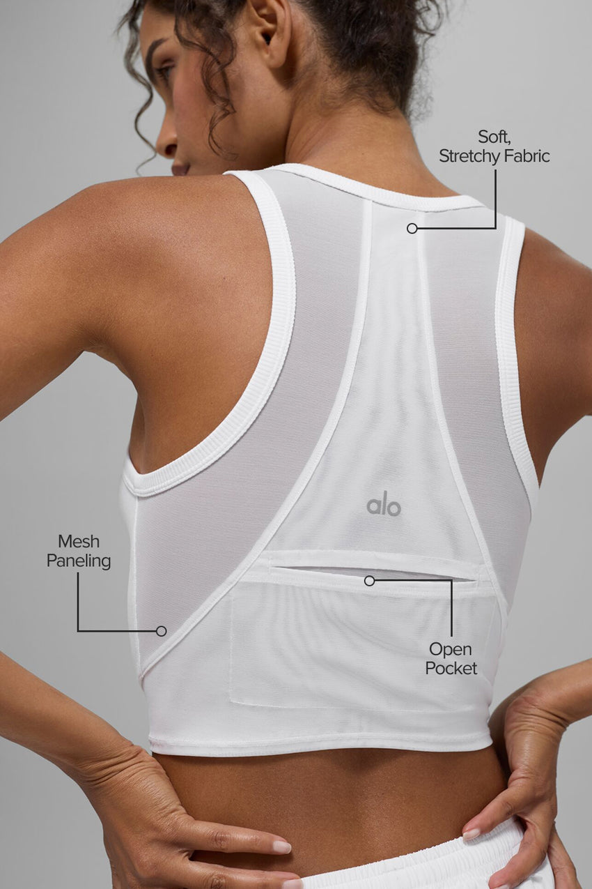 Mesh Front Runner Tank - Black