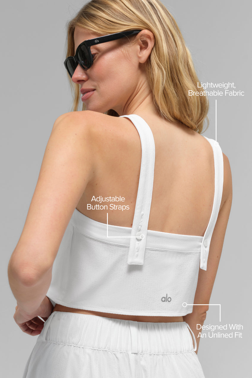 Cropped Dreamscape Tank - Black