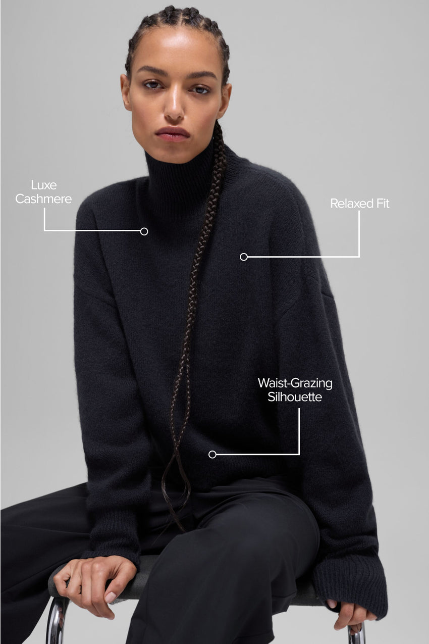 Cashmere New Class Turtleneck Sweater - Ivory