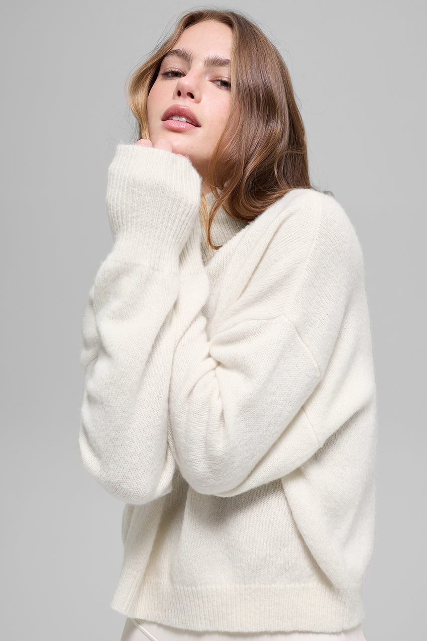 Cashmere New Class Turtleneck Sweater - Ivory