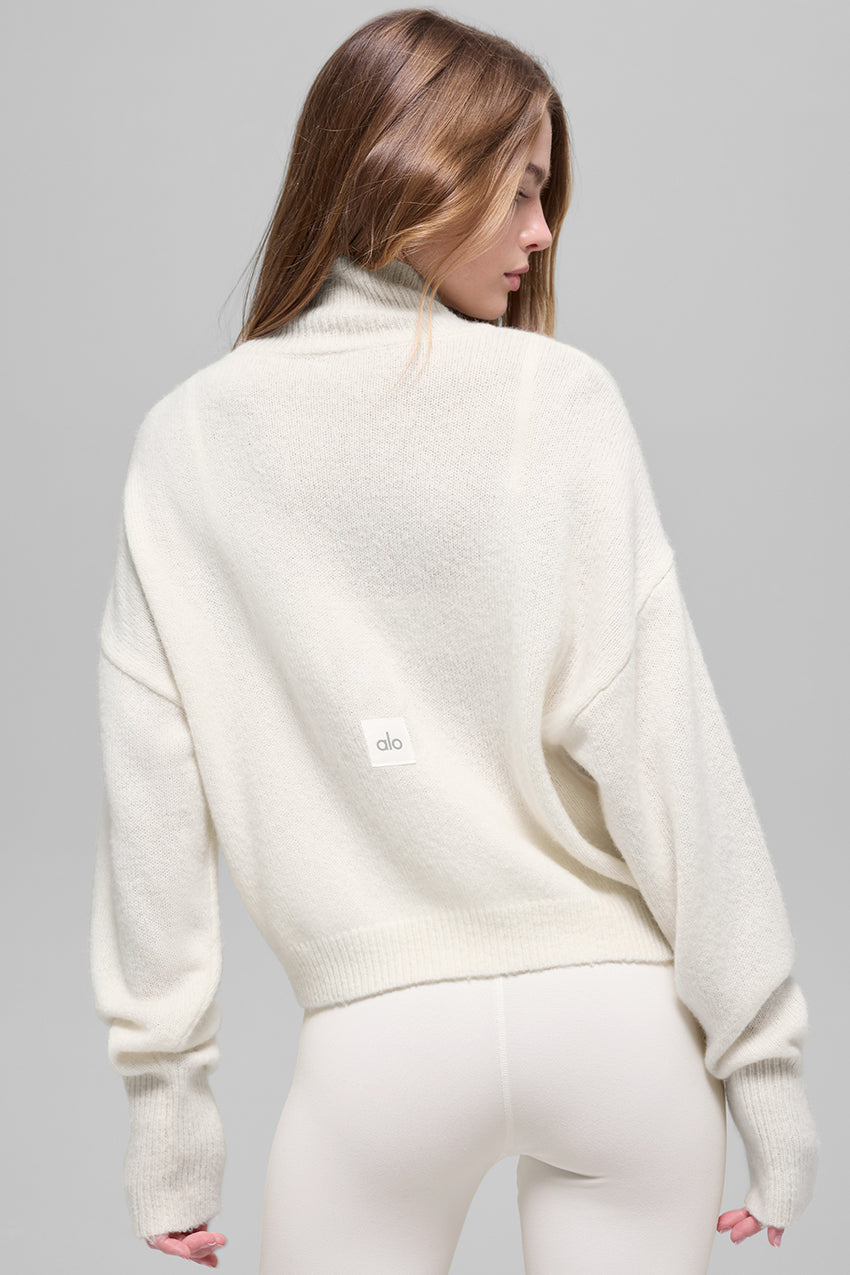Cashmere New Class Turtleneck Sweater - Ivory
