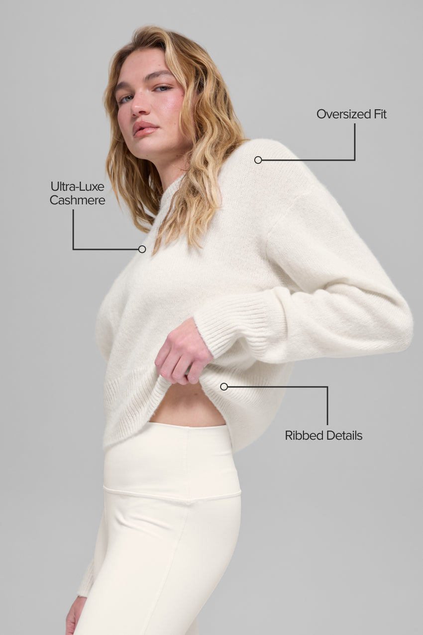 Cashmere New Class Crewneck Sweater - Ivory