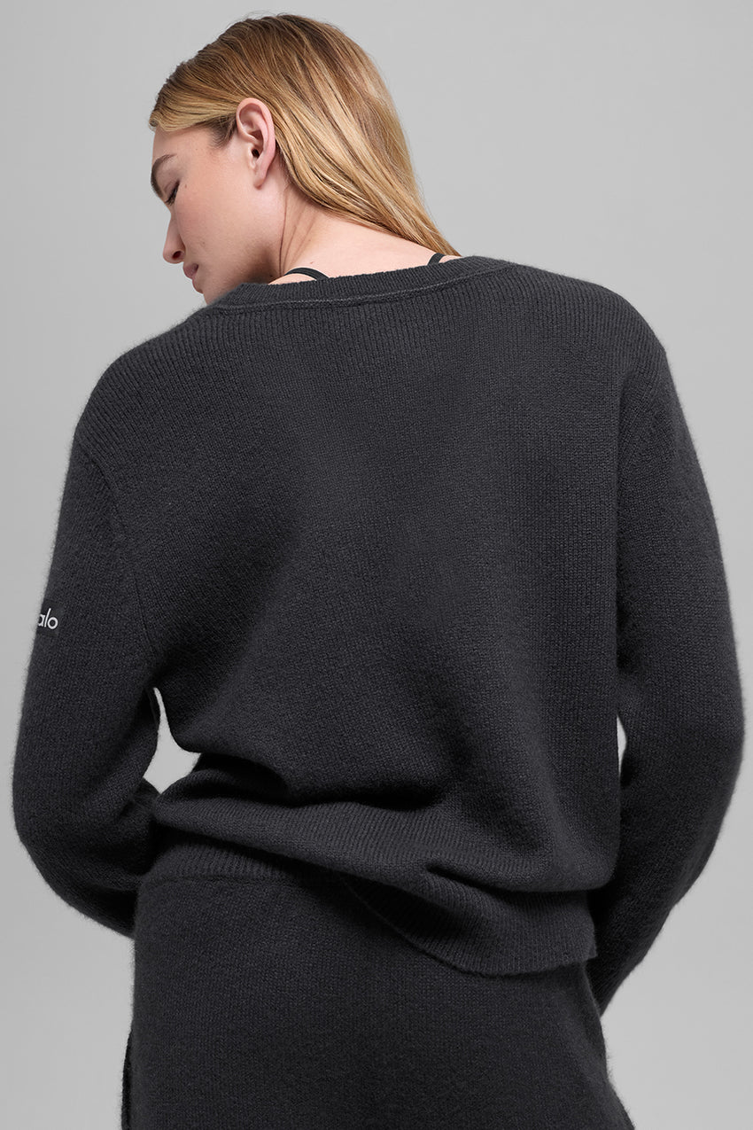 Cashmere New Class Oversized V-Neck Sweater - Ivory