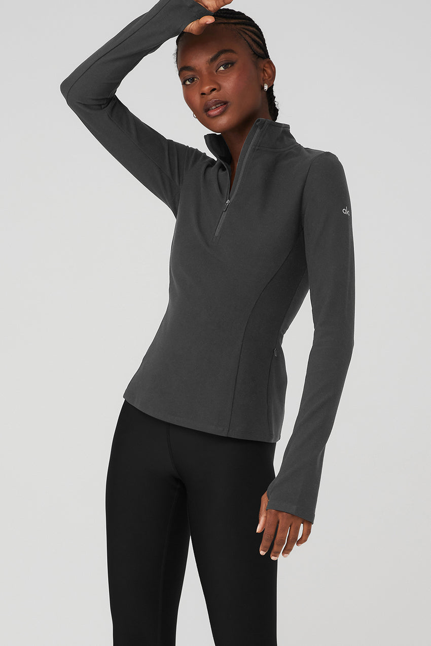 Alosoft 1/2 Zip Rapid Pullover - Black