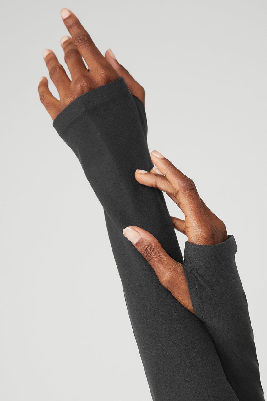 Alosoft 1/2 Zip Rapid Pullover - Black