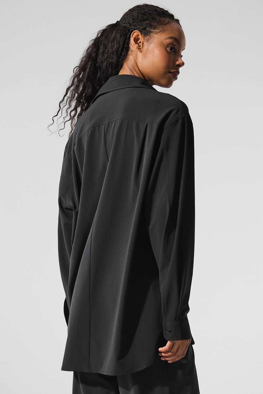 Dreamscape Button Down Long Sleeve - White
