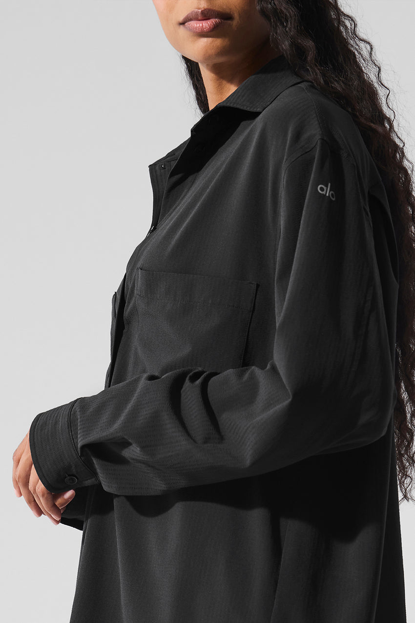 Dreamscape Button Down Long Sleeve - White