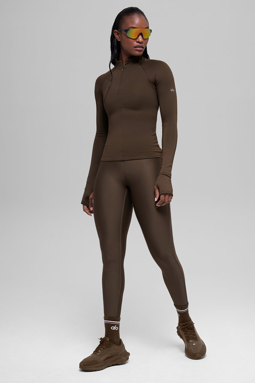 Airlift Winter Warm 1/4 Zip Long Sleeve - Black