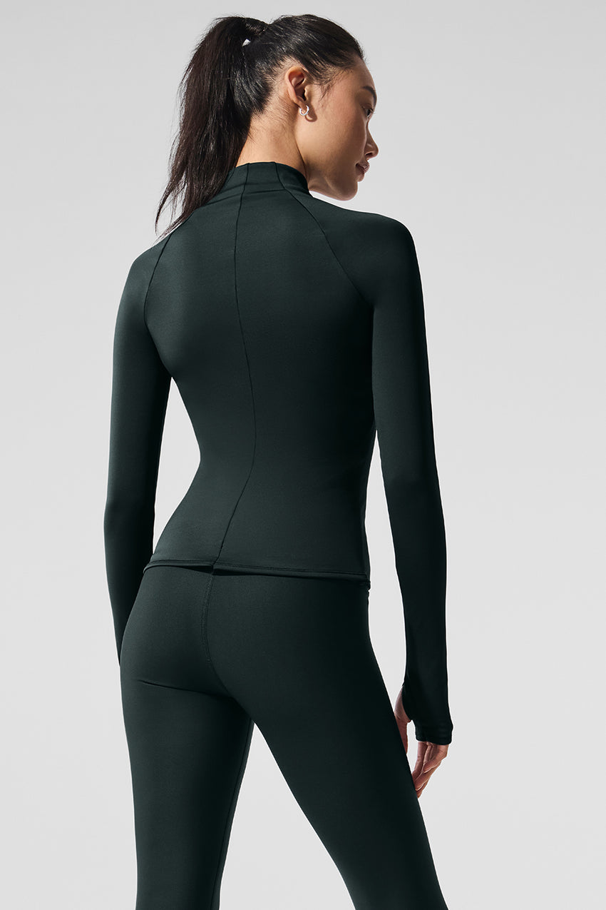 Airlift Winter Warm 1/4 Zip Long Sleeve - Black