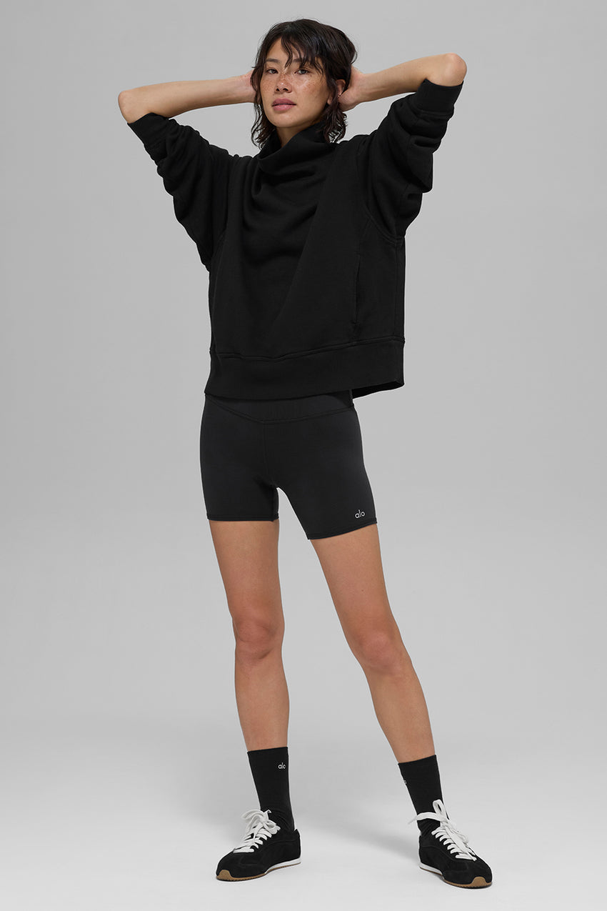 Hazy Mock Neck Pullover - Athletic Heather Grey