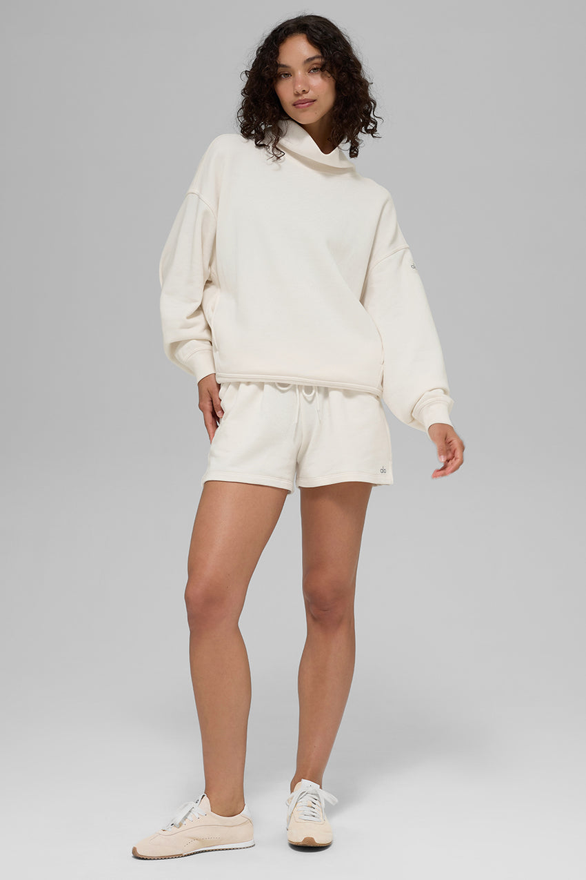 Hazy Mock Neck Pullover - Athletic Heather Grey