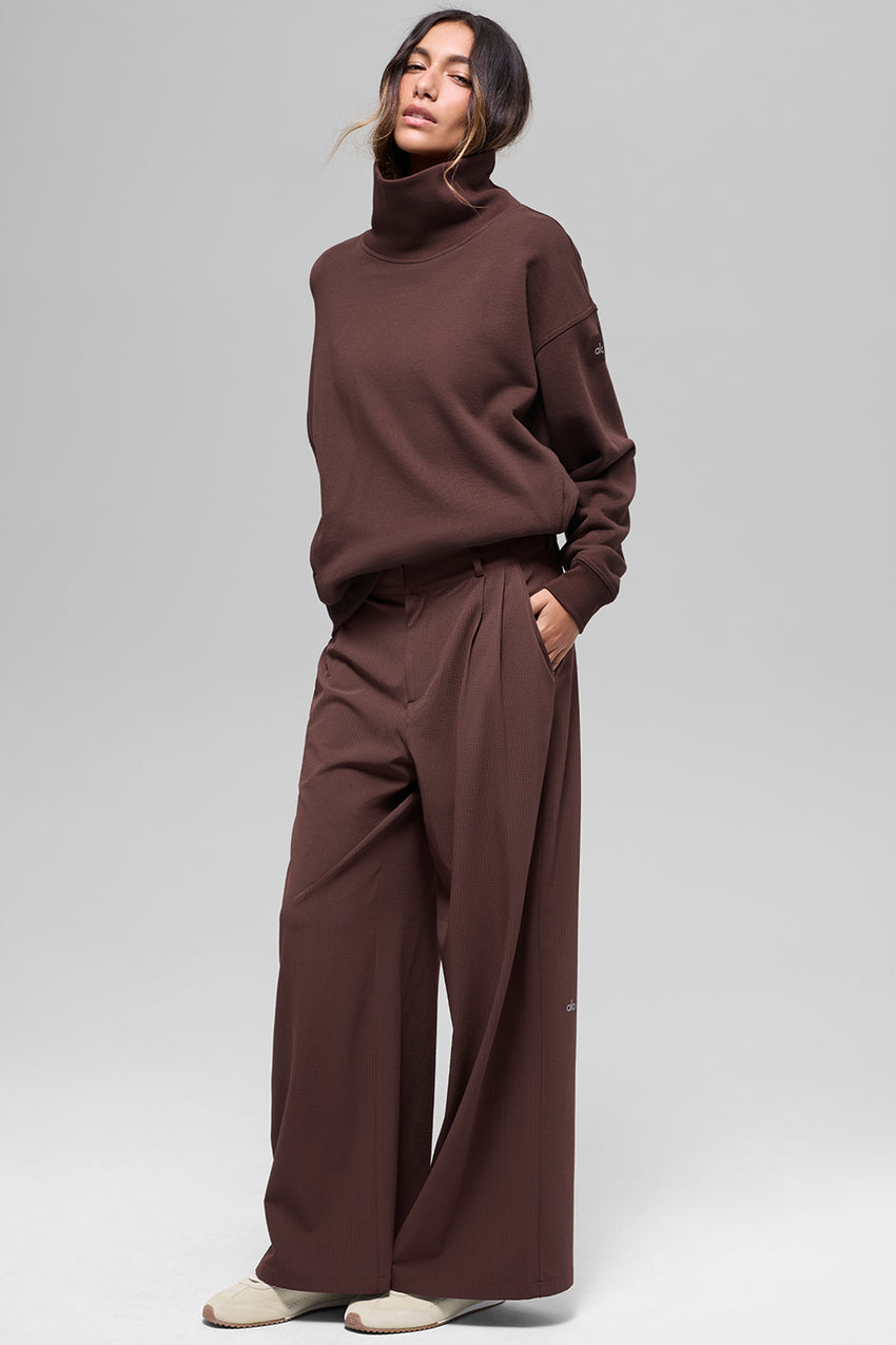 Hazy Mock Neck Pullover - Athletic Heather Grey