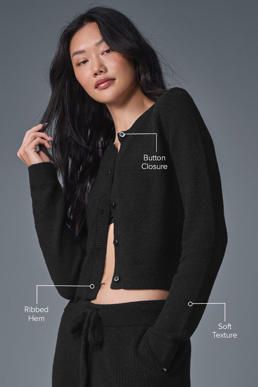 Snuggle Up Sweater Cropped Cardigan - Ivory