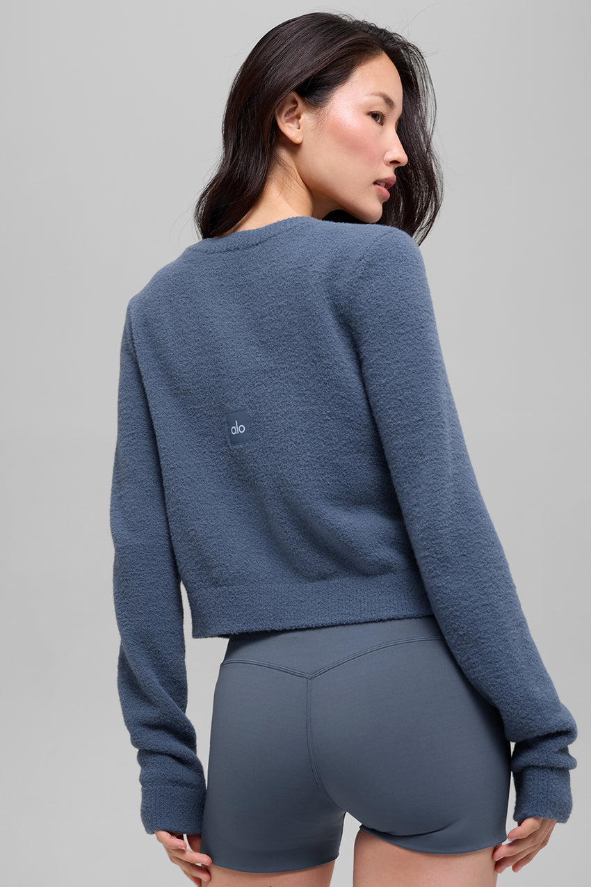 Snuggle Up Sweater Cropped Cardigan - Ivory