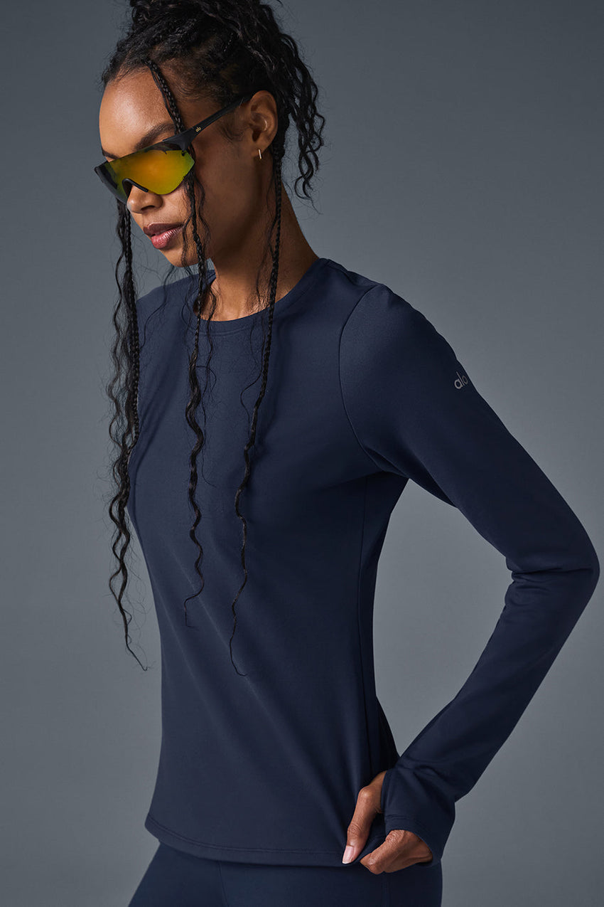 Airbrush Winter Warm Nocturne Long Sleeve - Black