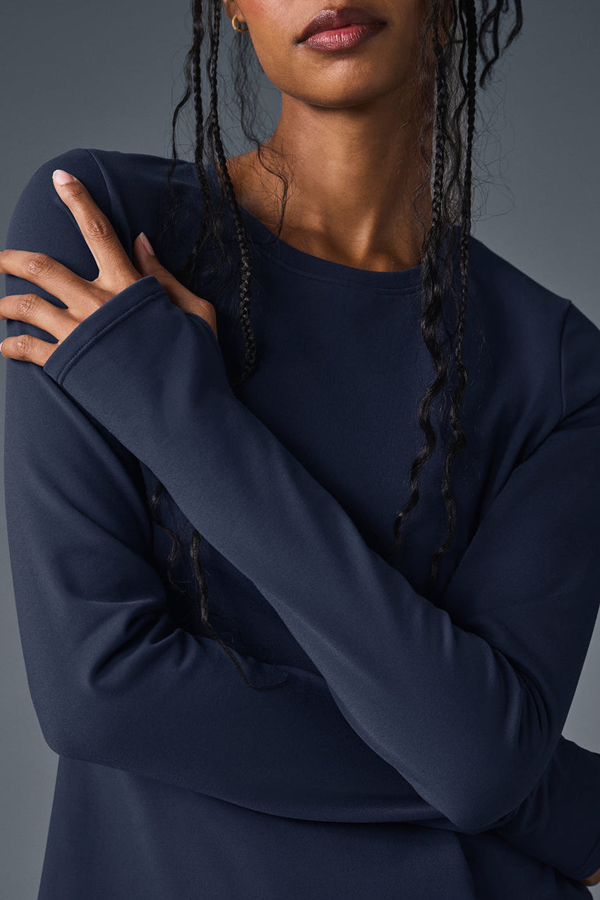 Airbrush Winter Warm Nocturne Long Sleeve - Black