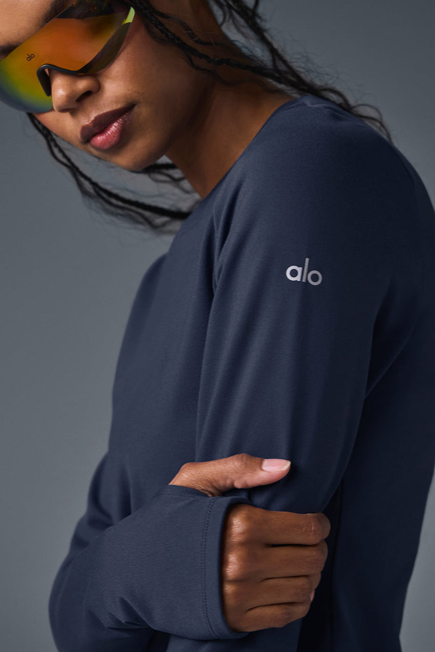 Airbrush Winter Warm Nocturne Long Sleeve - Black